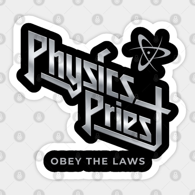 Physics Priest Sticker by Stylecombinator